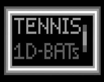 Tennis Auswahlbildschirm